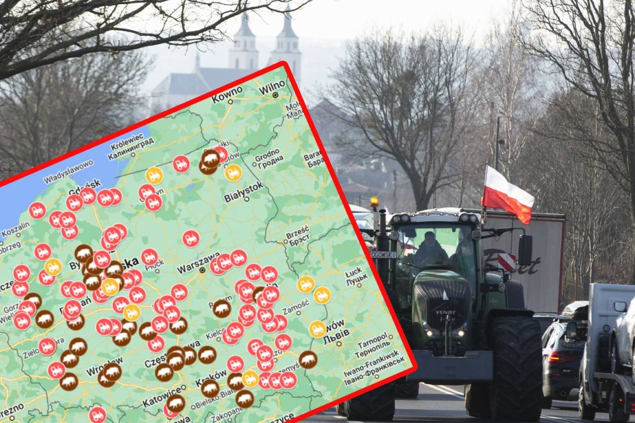 Protest rolników 20 lutego. Mapa utrudnień i blokad pokazuje skalę