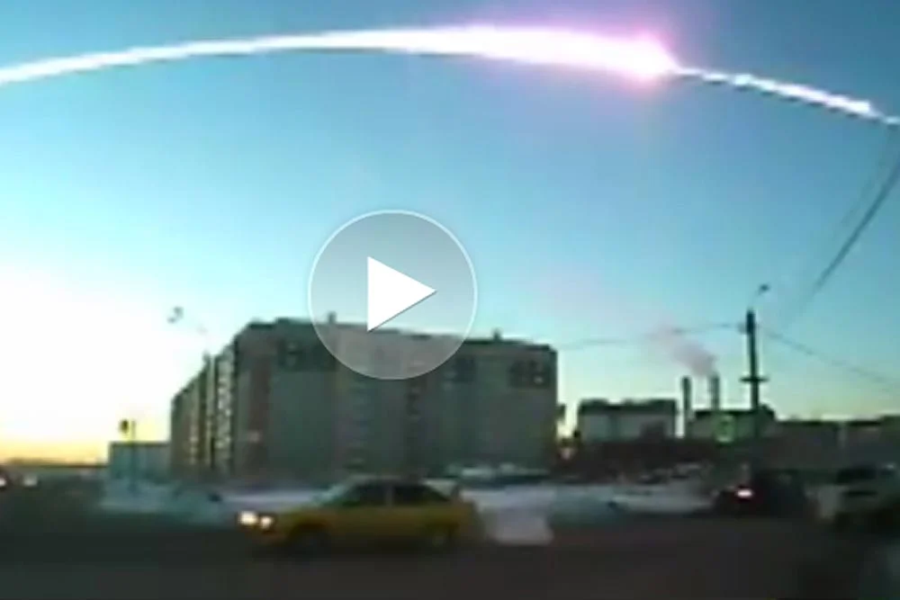 Meteoryt nad Czelabińskiem w Rosji
