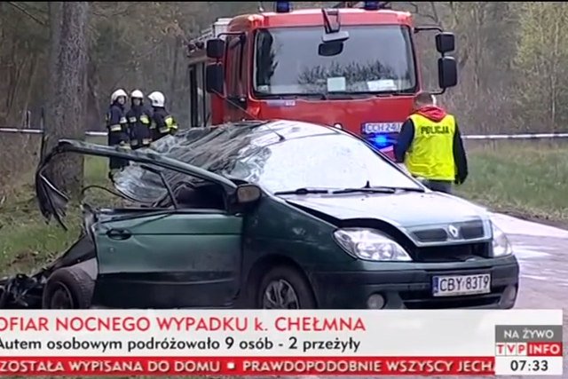 W wypadku, do jakiego doszło w Klamrach, zginęło siedem osób