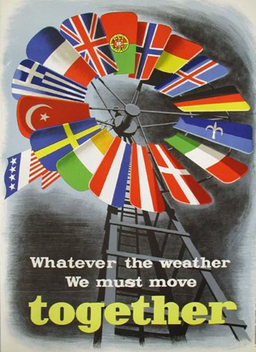 Plakat promujący Plan Marshalla.