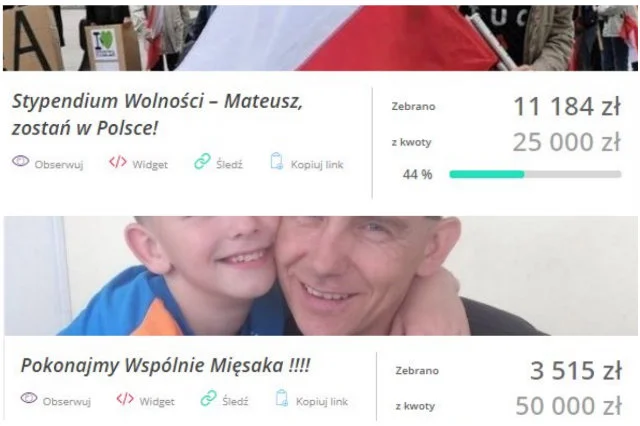 Internautka porównała zbiórkę dla Mateusza Kijowskiego i ciężko chorego na nowotwór mężczyzny.