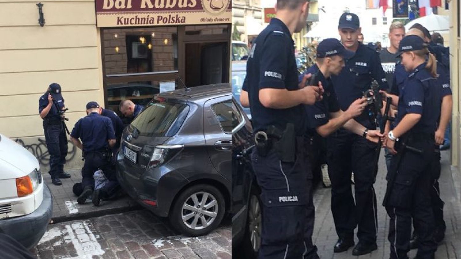 Policjanci obezwładnili nożownika w centrum Warszawy.