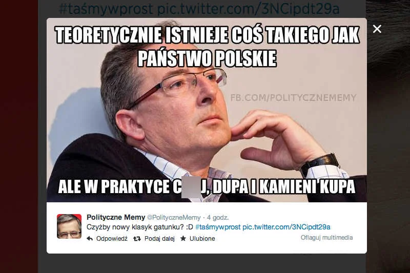 Internauci żartują z taśm PO.