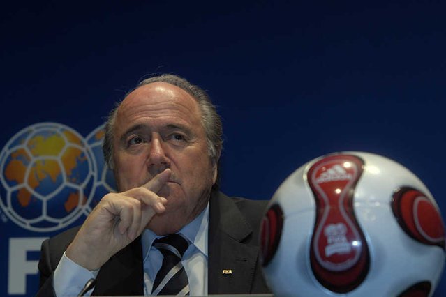 Zawieszony szef FIFA Sepp Blatter.