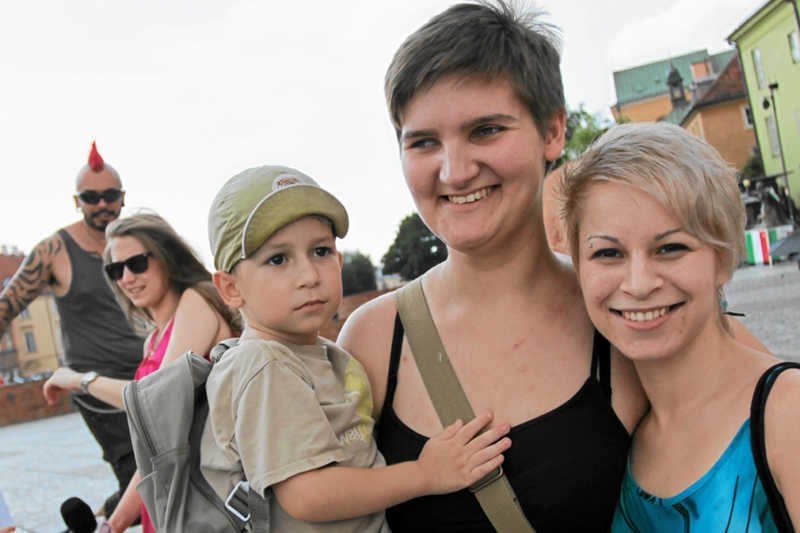 Zdjęcie z manifestacji w obronie związków partnerskich