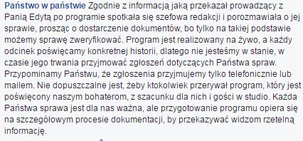 Polsat tłumaczy, dlaczego jednak nie udzielił głosu kobiecie.