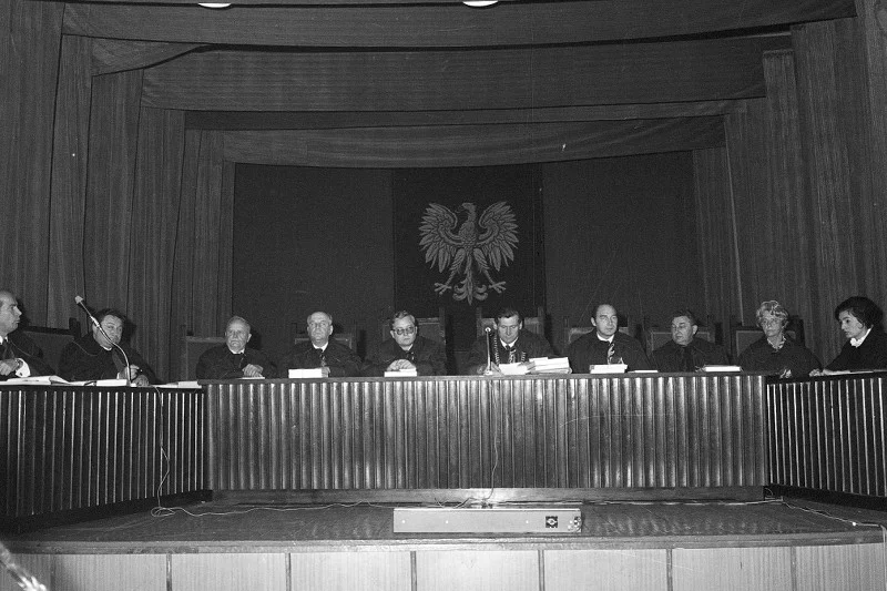 Katowice, 03 1975. Proces Zdzisława Marchwickiego - Wampira z Zagłębia.