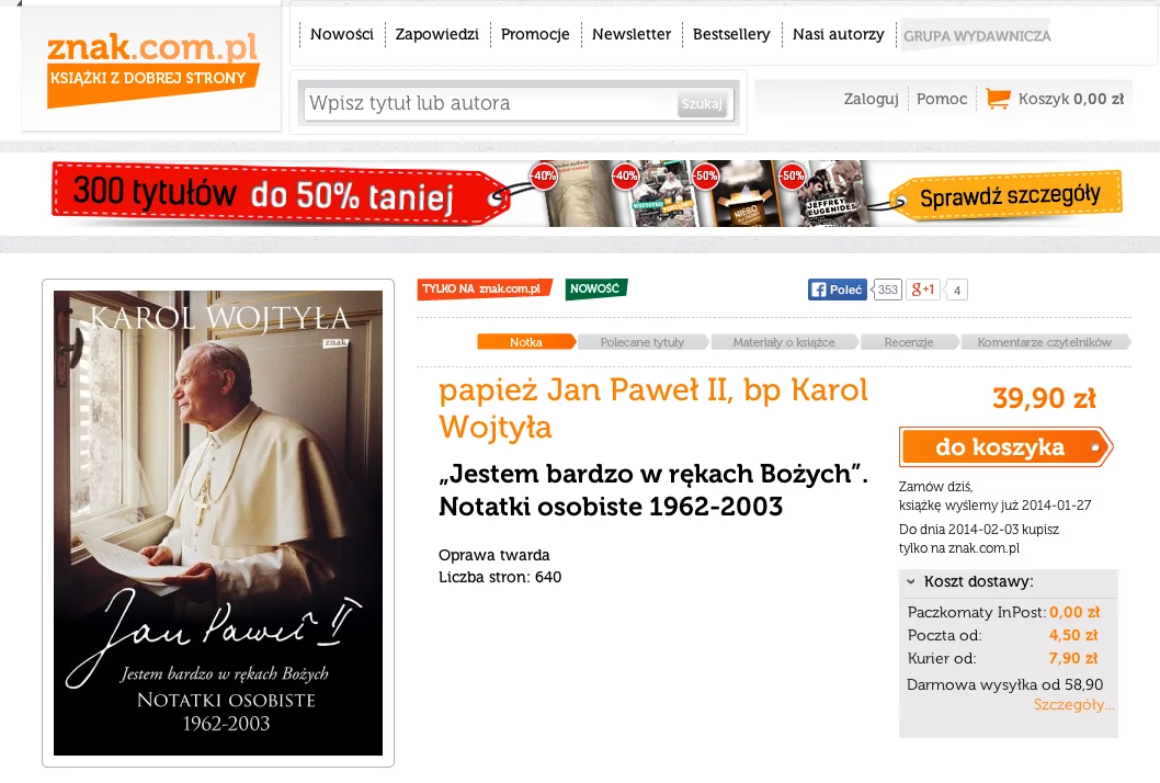 "Jestem bardzo w rękach Bożych", czyli opublikowane notatki Jana Pawła II.