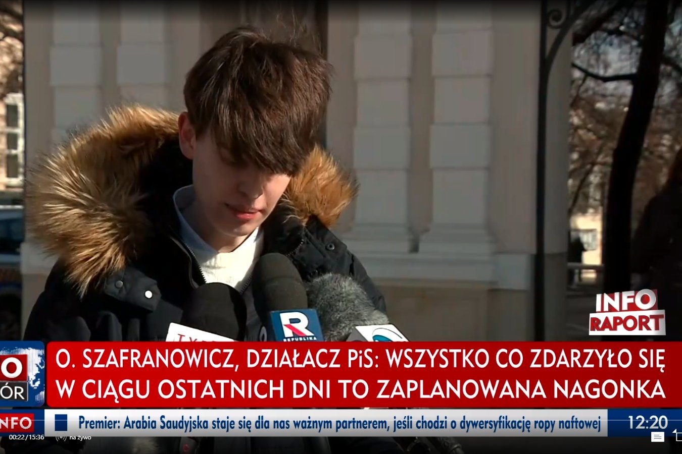 Oskar Szafarowicz wygłosił oświadczenie.