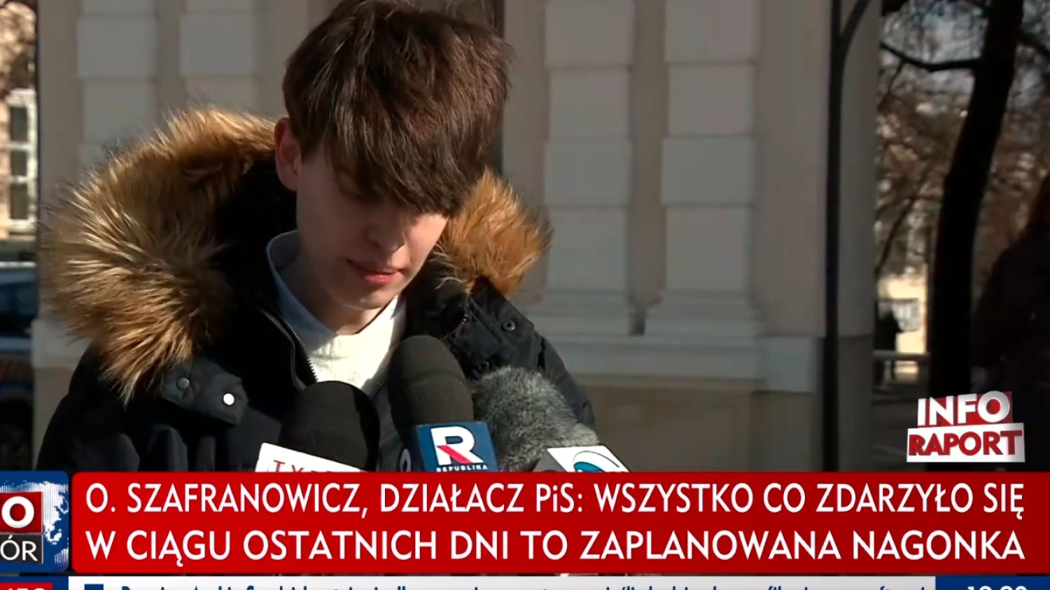 Oskar Szafarowicz wygłosił oświadczenie.