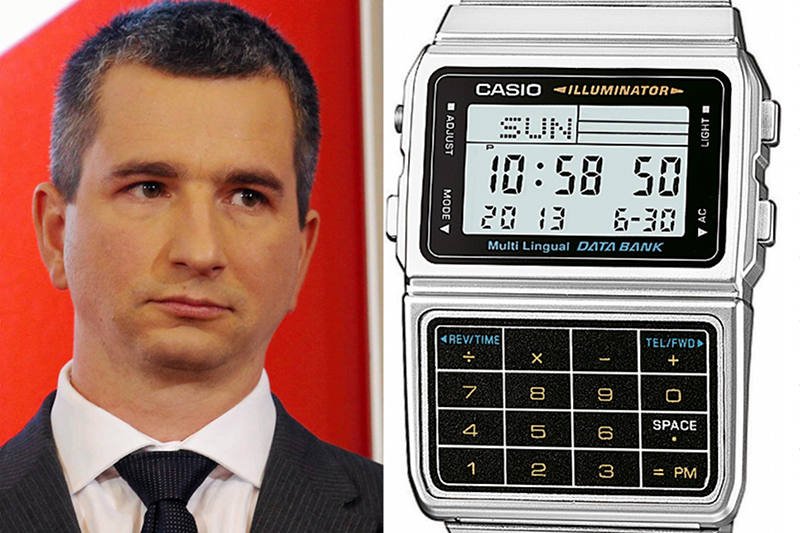 Jaki zegarek powinien mieć minister Szczurek. Nie wiadomo, ale tabloidy i internet śmieją się z dotychczasowego zegarka polityka