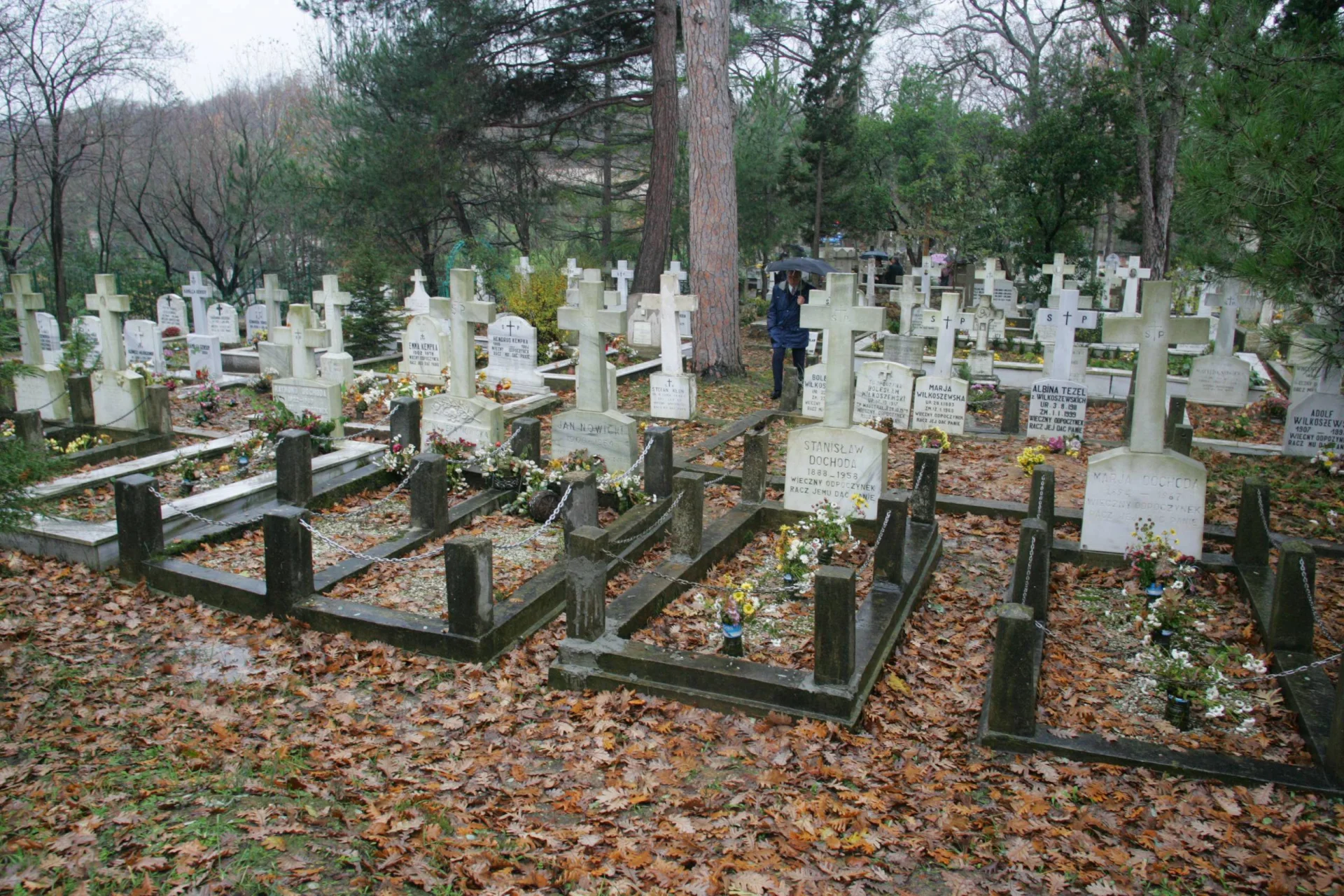 Polski cmentarz w Adampolu.