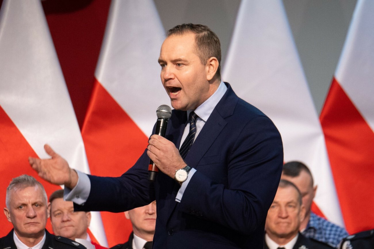 Karol Nawrocki w Łukowie. Skrytykował działania Ukrainy.