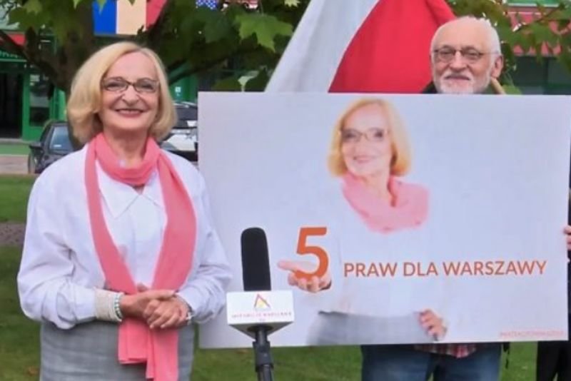 Krystyna Krzekotowska jest kandydatką Światowego Kongresu Polaków na prezydenta Warszawy.