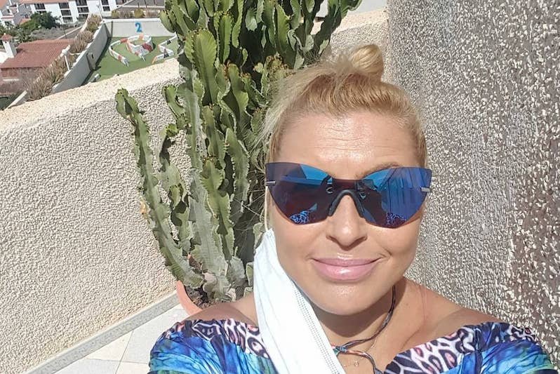 Katarzyna Skrzynecka wybrała się z mężem i córką na wakacje w Hiszpanii.