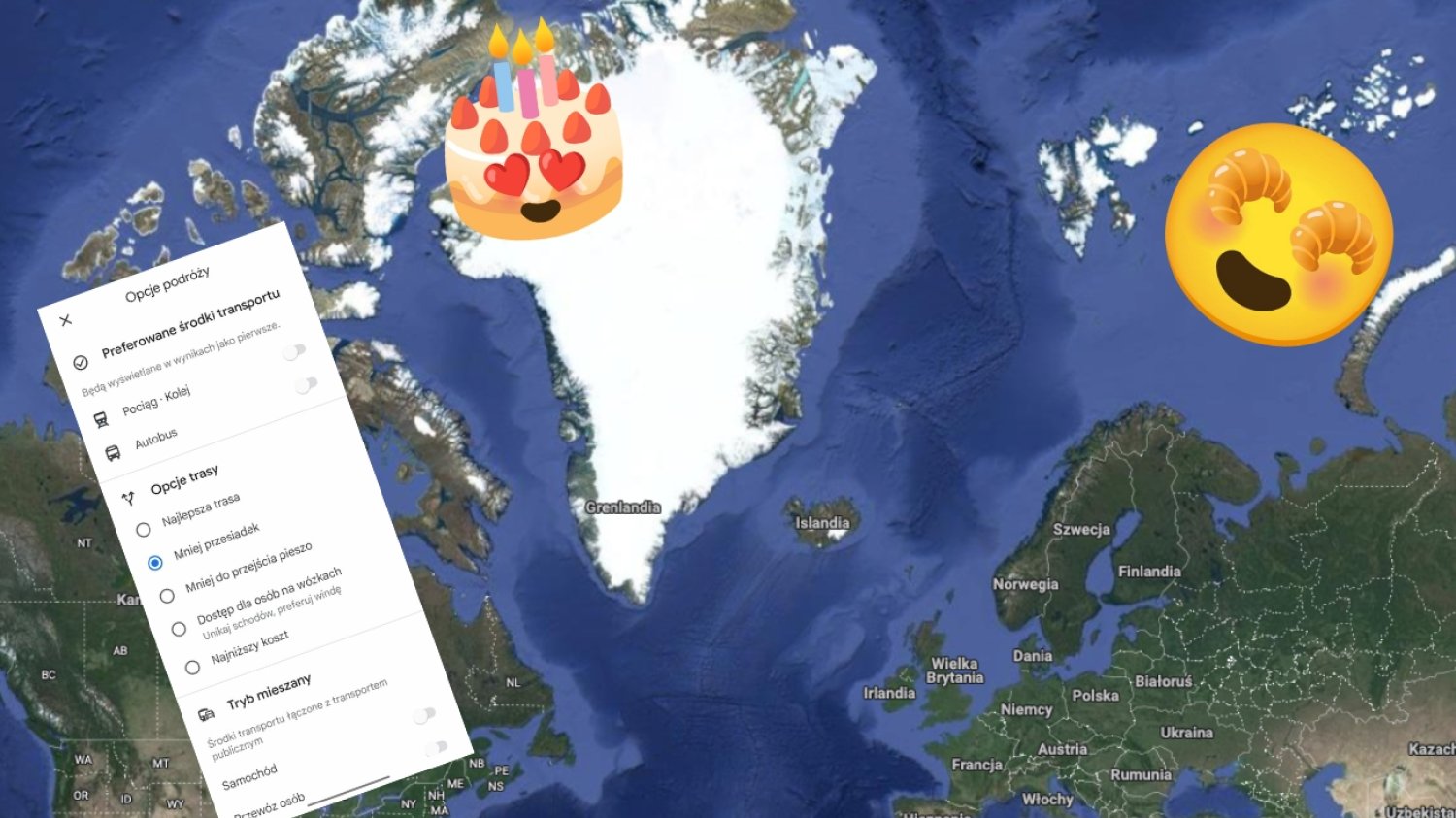 Emotikony i więcej opcji planowania trasy to tylko niektóre z nowych opcji w Google Maps