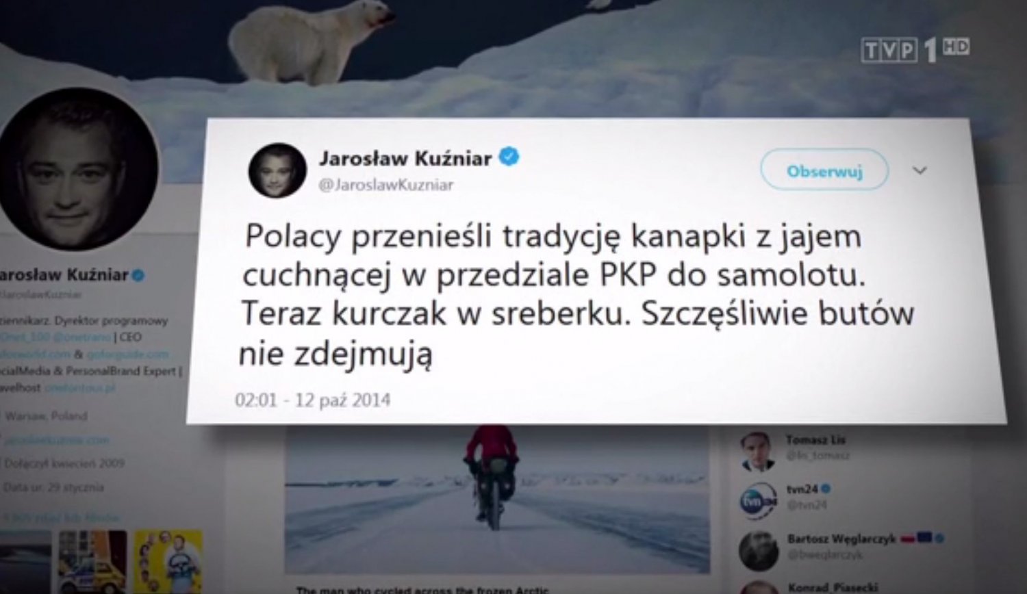 W Wiadomościach TVP było m.in. o Jarosławie Kuźniarze i Agacie Młynarskiej