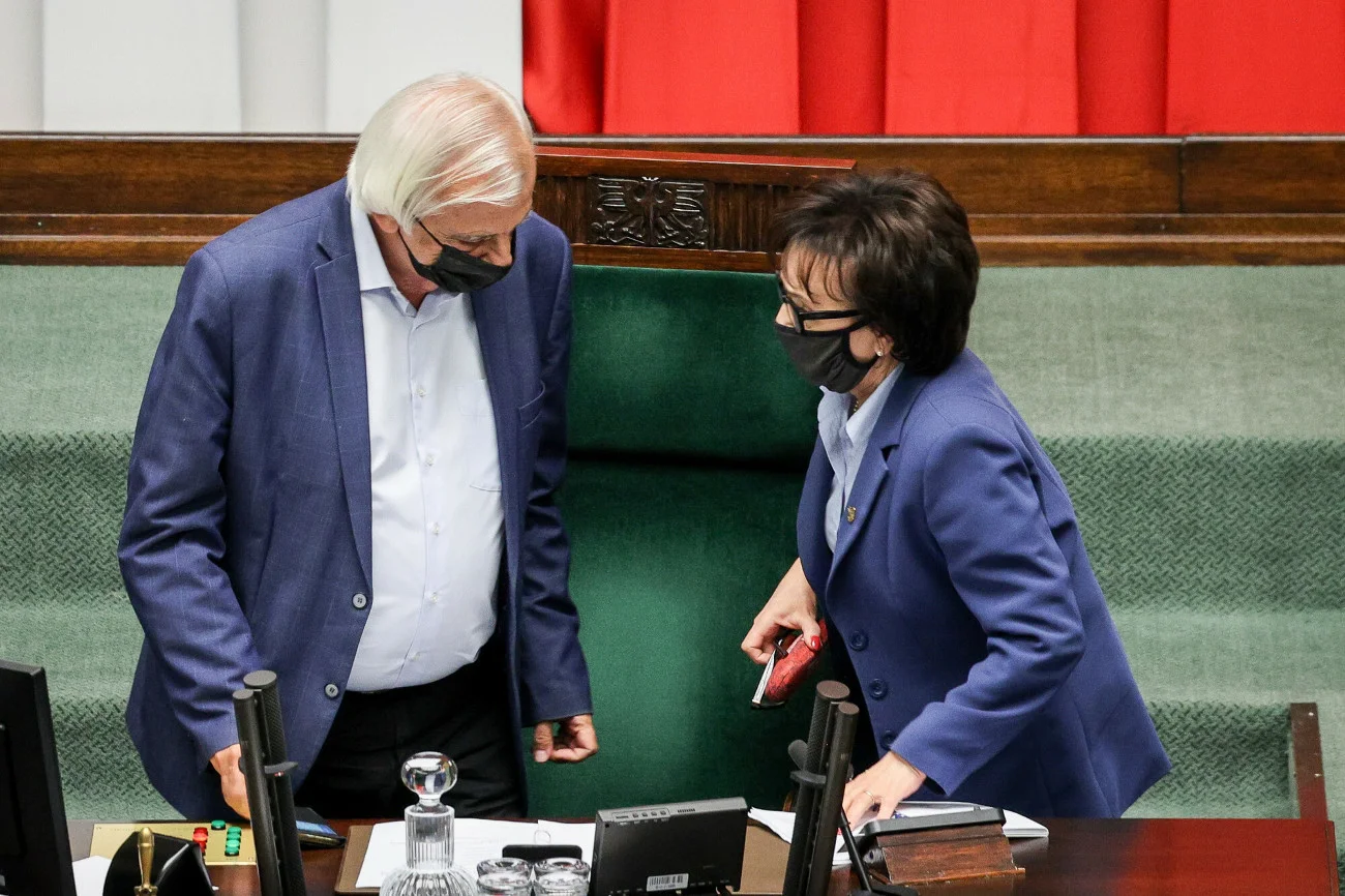 Ryszard Terlecki i Elżbieta Witek