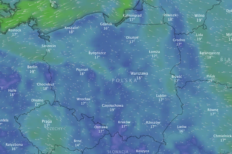W nocy nad Polską mogą przejść burze z gradem. IMGW ostrzega.