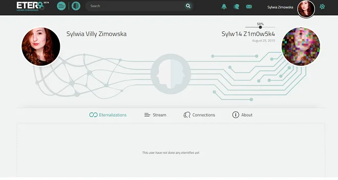 Eter9 jest w stanie analizować aktywności użytkownika i stworzyć jego wirtualny odpowiednik