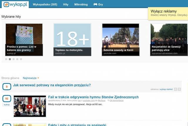 Wykop.pl wprowadza szereg zmian