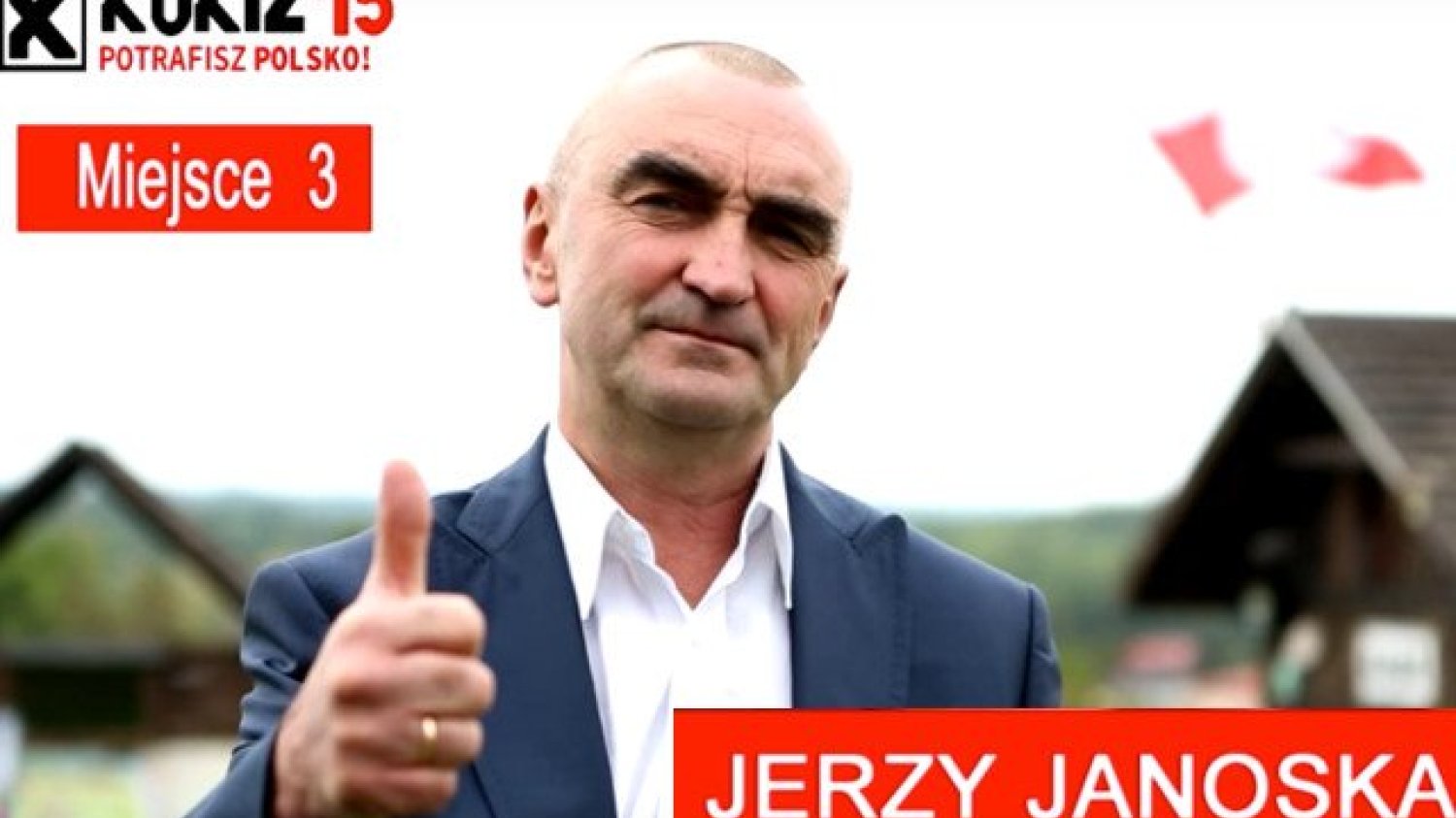 Jerzy Janoska wieszał portrety europosłów na szubienicach. Teraz kandyduje w wyborach do PE.