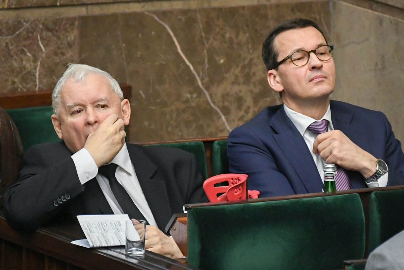 Jarosław Kaczyński i Mateusz Morawiecki