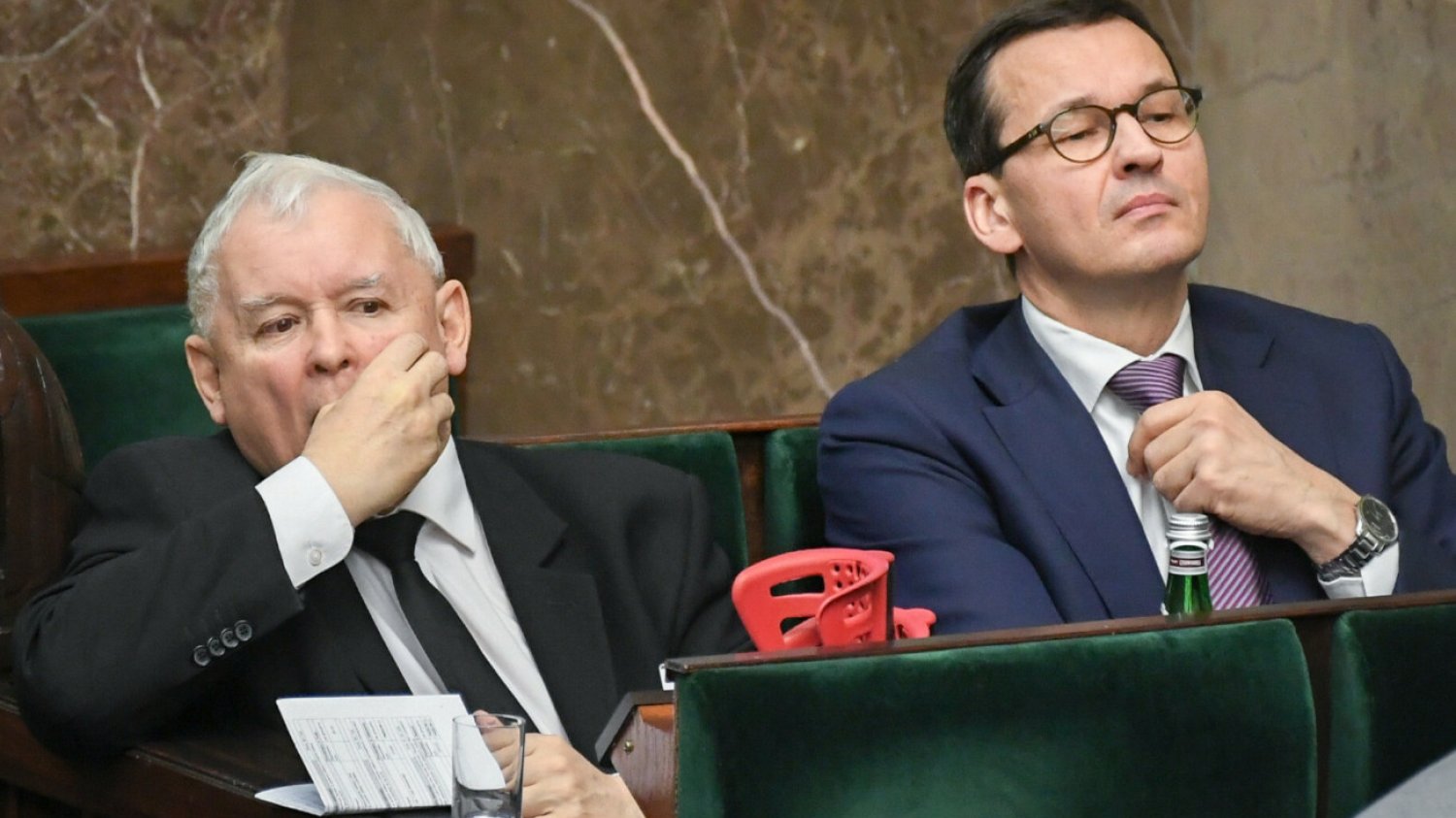 Jarosław Kaczyński i Mateusz Morawiecki