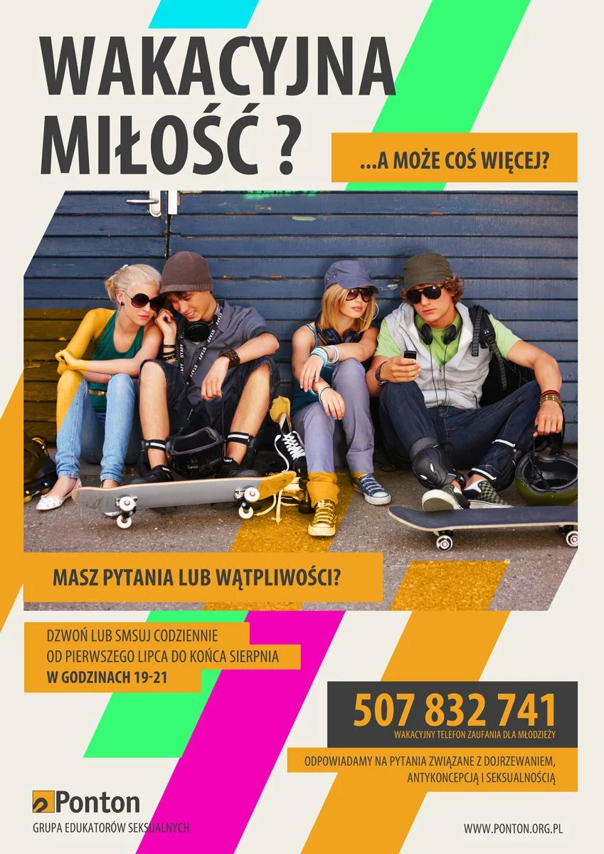 Plakat Wakacyjnego Telefonu Zaufania