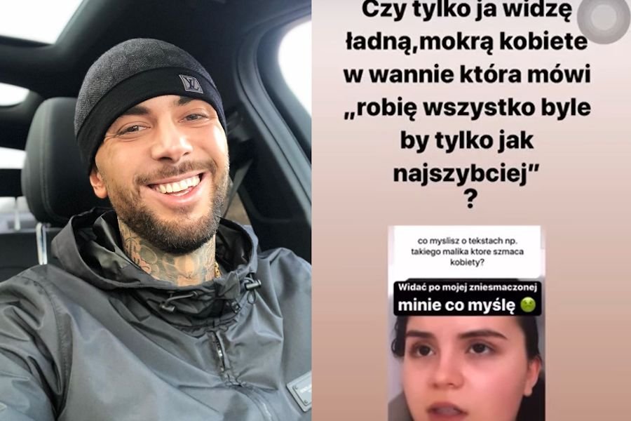 Malik Montana w seksistowski sposób zaatakował feministyczną aktywistkę Oliwię Trybus