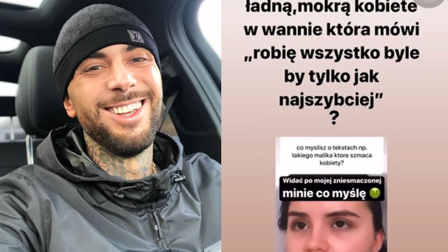 Malik Montana w seksistowski sposób zaatakował feministyczną aktywistkę Oliwię Trybus