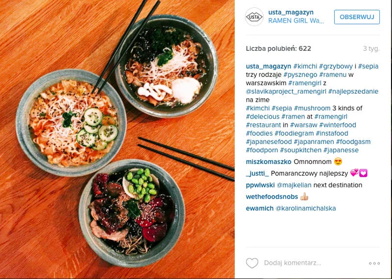 Rodzajów zupy ramen jest kilkadziesiąt!