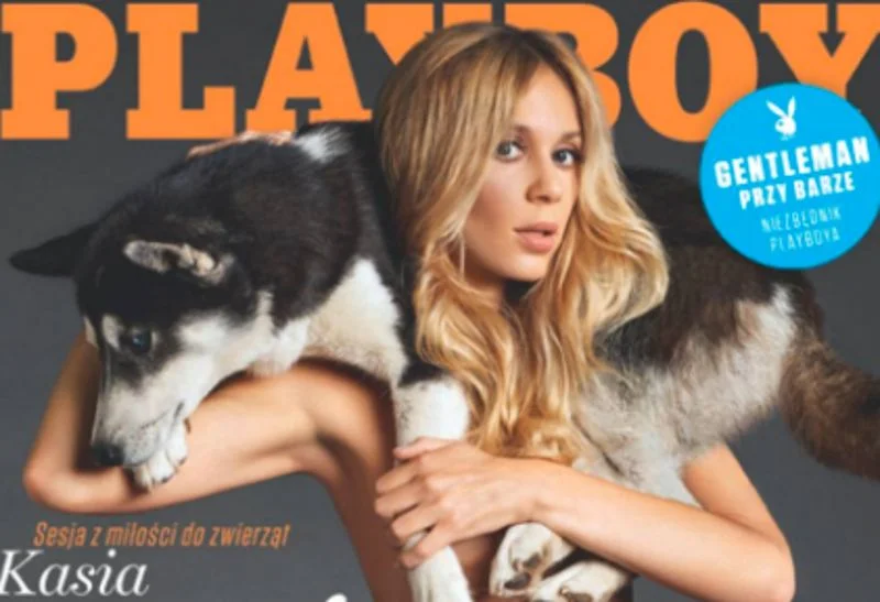 Katarzyna Moś na okładce magazynu "Playboy"