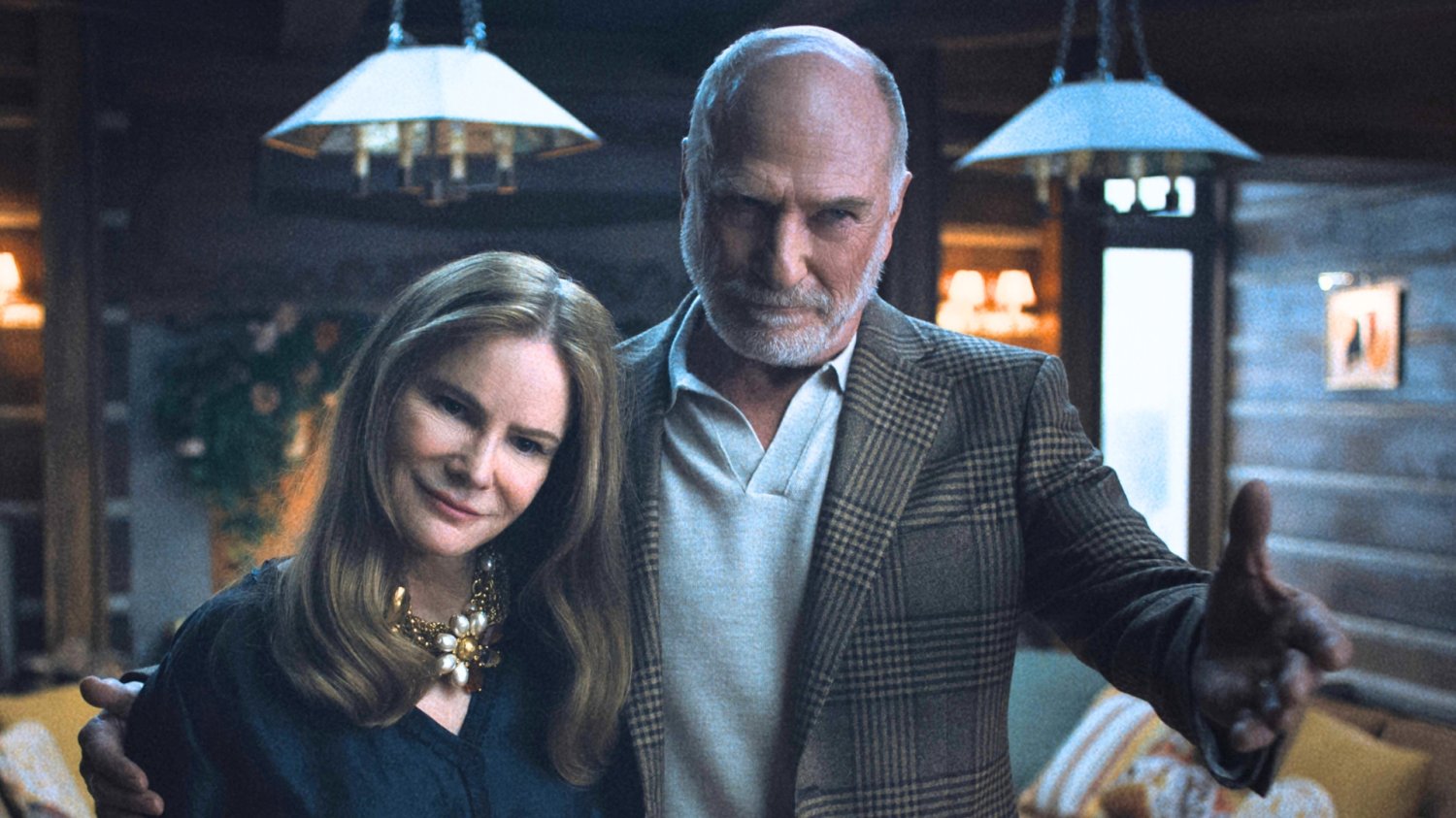 Jennifer Jason Leigh i Ted Levine w serialu "Tu zdarzy się coś strasznego"
