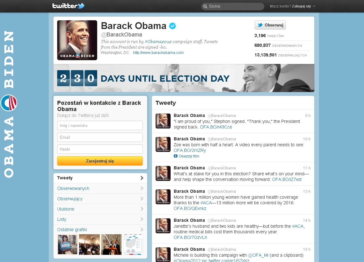 Barack Obama na Twitterze