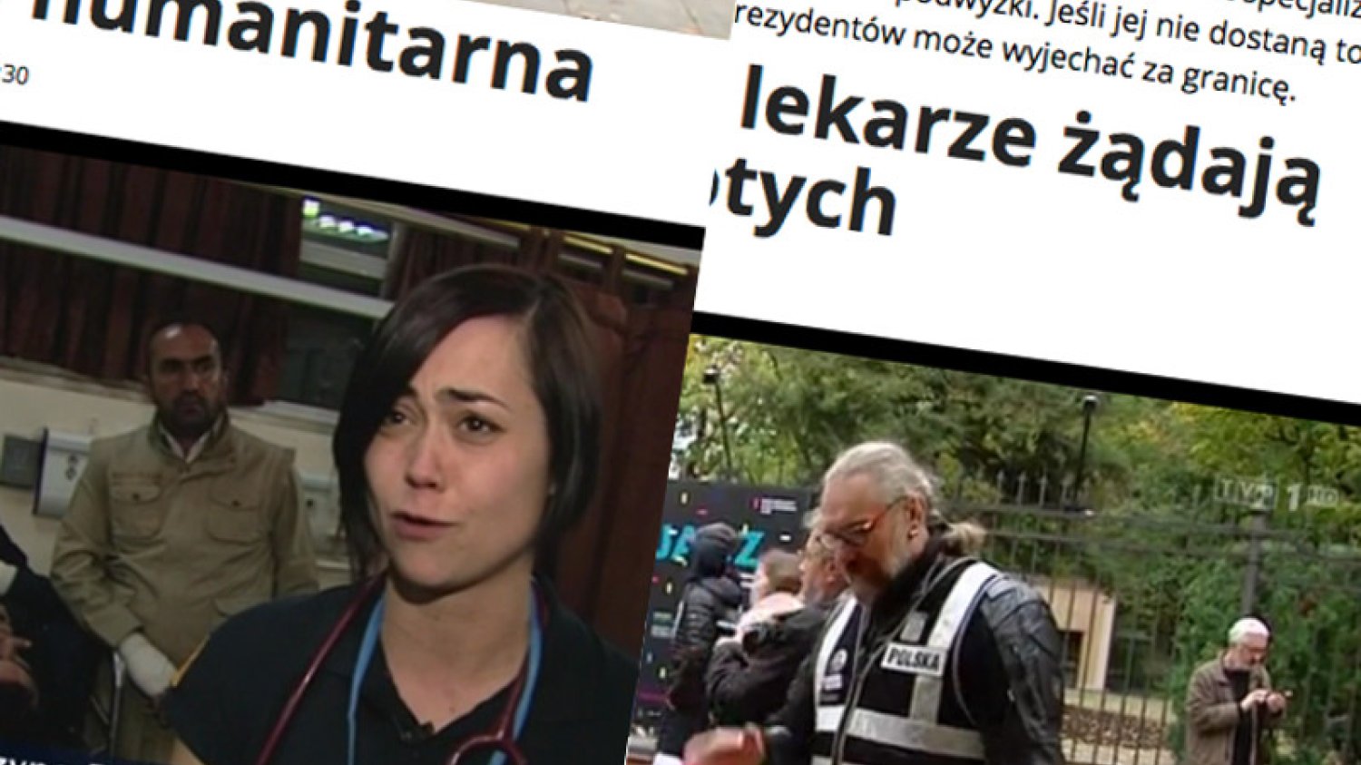 Klikasz w jedno, wyskakuje drugie. TVP wstydzi się swoich własnych materiałów o lekarzach?