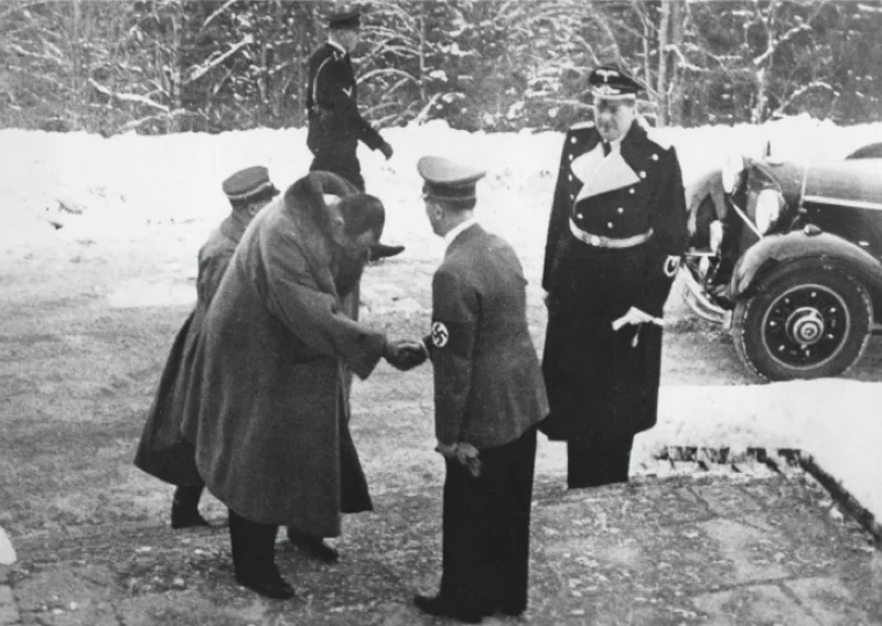 Alternatywny rok 1941: premier Beck u Hitlera (w rzeczywistości: spotkanie Becka i Hitlera w Berchtesgaden, styczeń 1939)