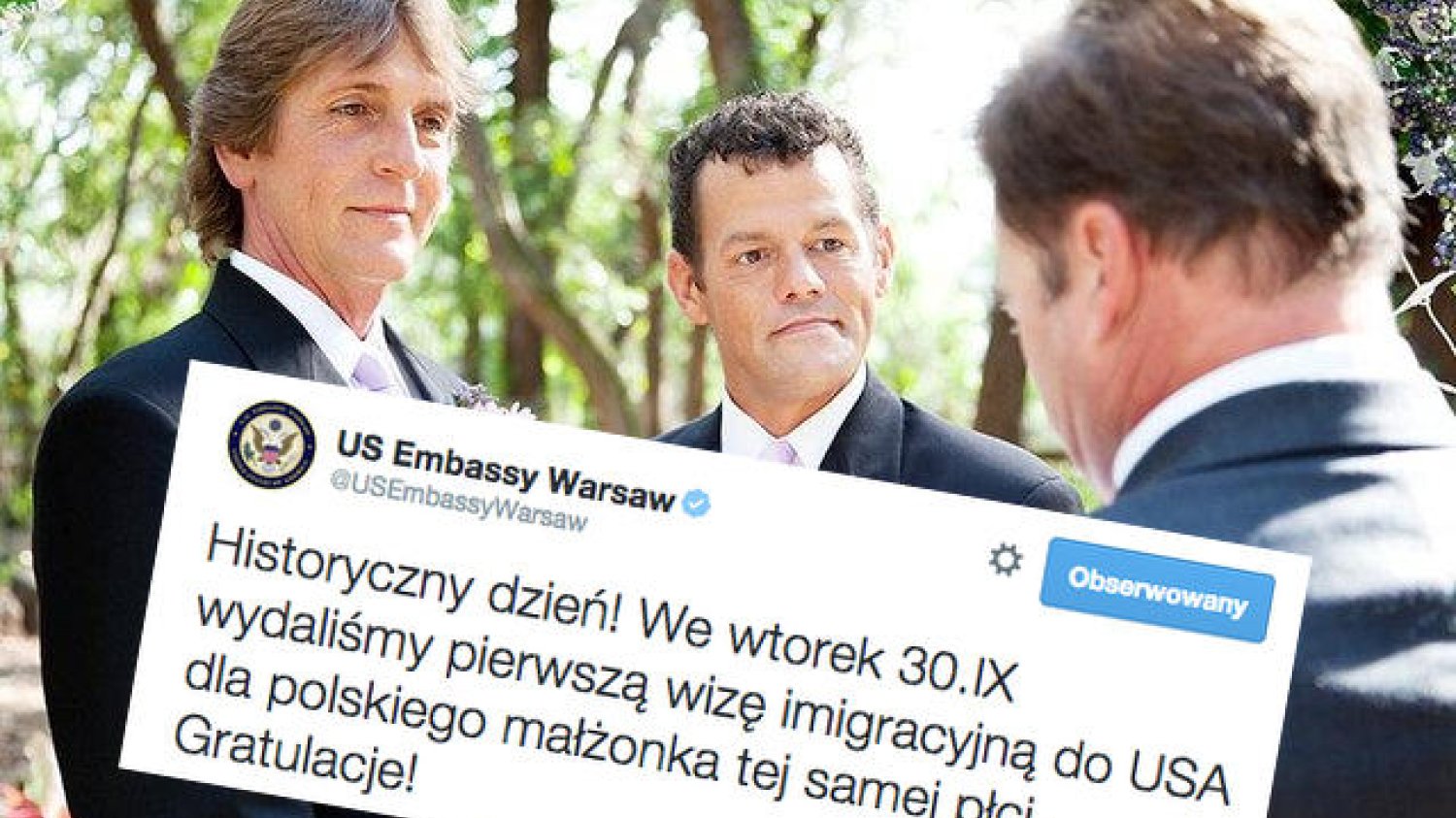 Prawica atakuje ambasadę USA w Polsce za przyznanie wizy gejom. "To co najmniej oburzające"