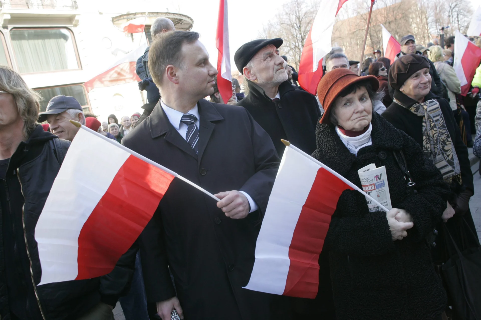 Andrzej Duda na obchodach rocznicy smoleńskiej w 2012 roku