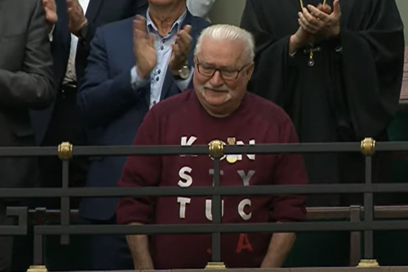 Lech Wałęsa przybył do Sejmu
