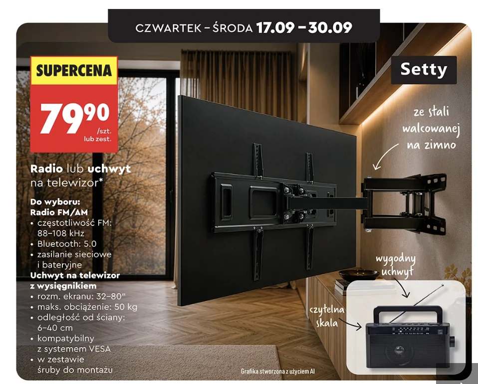 Biedronka doposaży Ci telewizor Biedronka