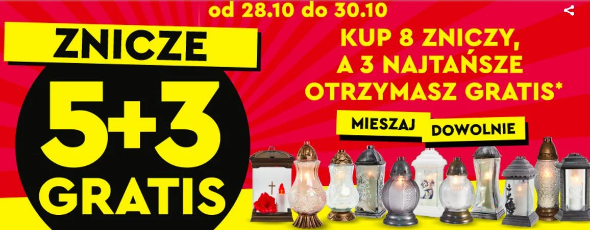 Przykładowa promocja jednego ze sklepów przed Wszystkimi Świętymi.