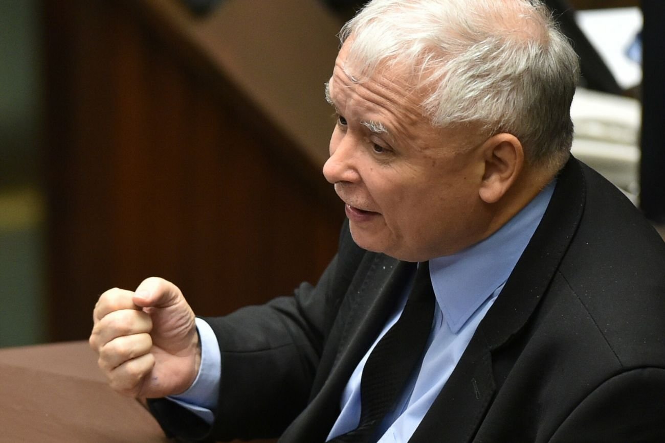 Jarosław Kaczyński atakuje opozycję.