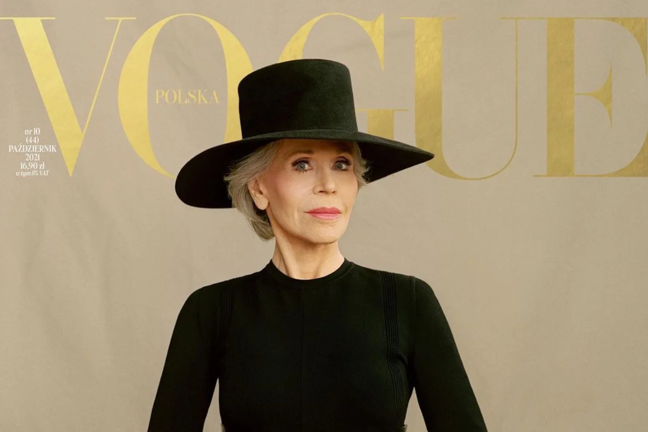 Jane Fonda na okładce październikowego "Vogue Polska" wpiera kobiety i chwali odwagę Polek