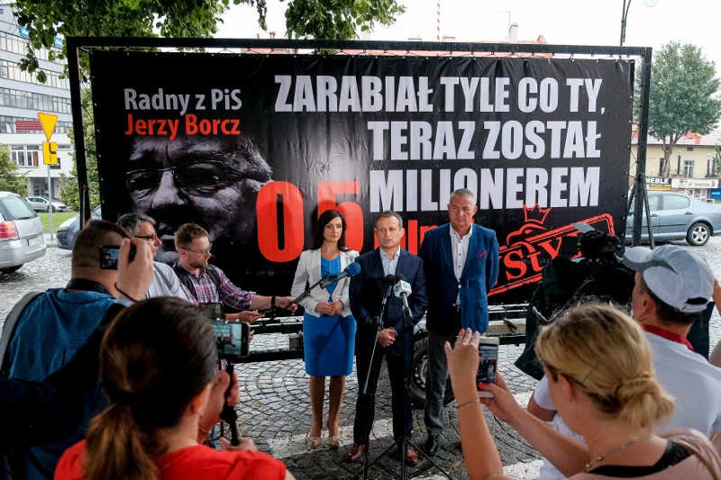 Akcja Platformy "Konwój wstydu" w Rzeszowie