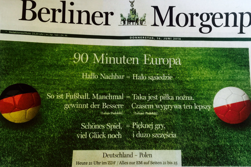 Mecz Polska - Niemcy rozgrzewa emocje naszych zachodnich sąsiadów.