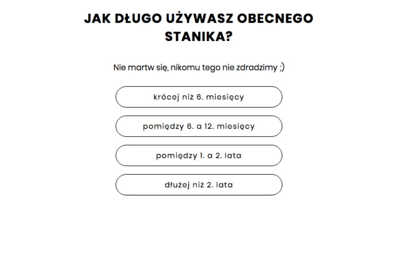 Szereg pytań pozwoli dobrze dobrać biustonosz