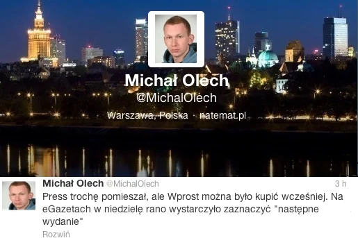 Dziennikarze bronią Michała Olecha, który został oskarżony przez AWR "Wprost" o haking i "bezprawne publikowanie poufnych materiałów"