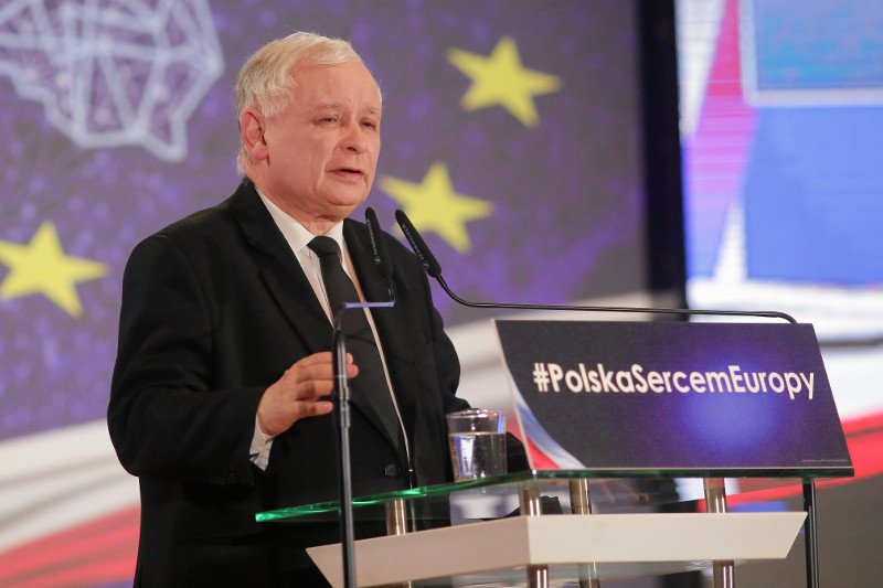 Poseł Jarosław Kaczyński uczestniczy w kampanii wyborczej do PE.