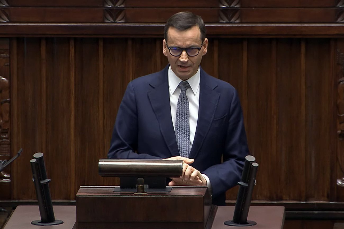 Morawiecki zaczął przemawiać w Sejmie. Wskazał, kto być może ma większość.
